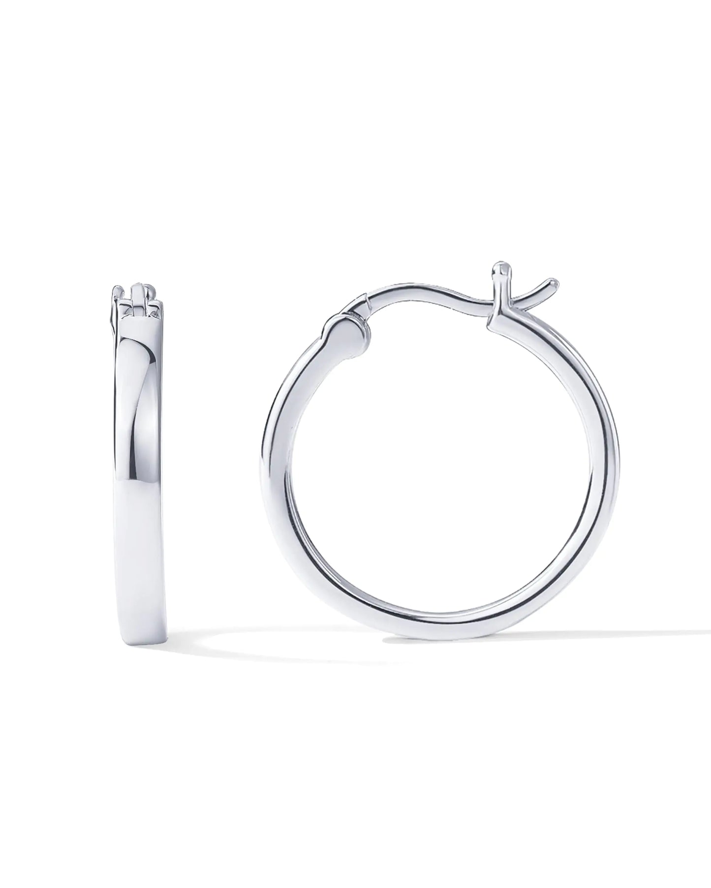 PAVOI 14K Gold Plated 925 Sterling Silver Post Lightweight Hoops