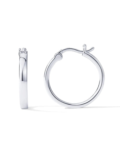PAVOI 14K Gold Plated 925 Sterling Silver Post Lightweight Hoops