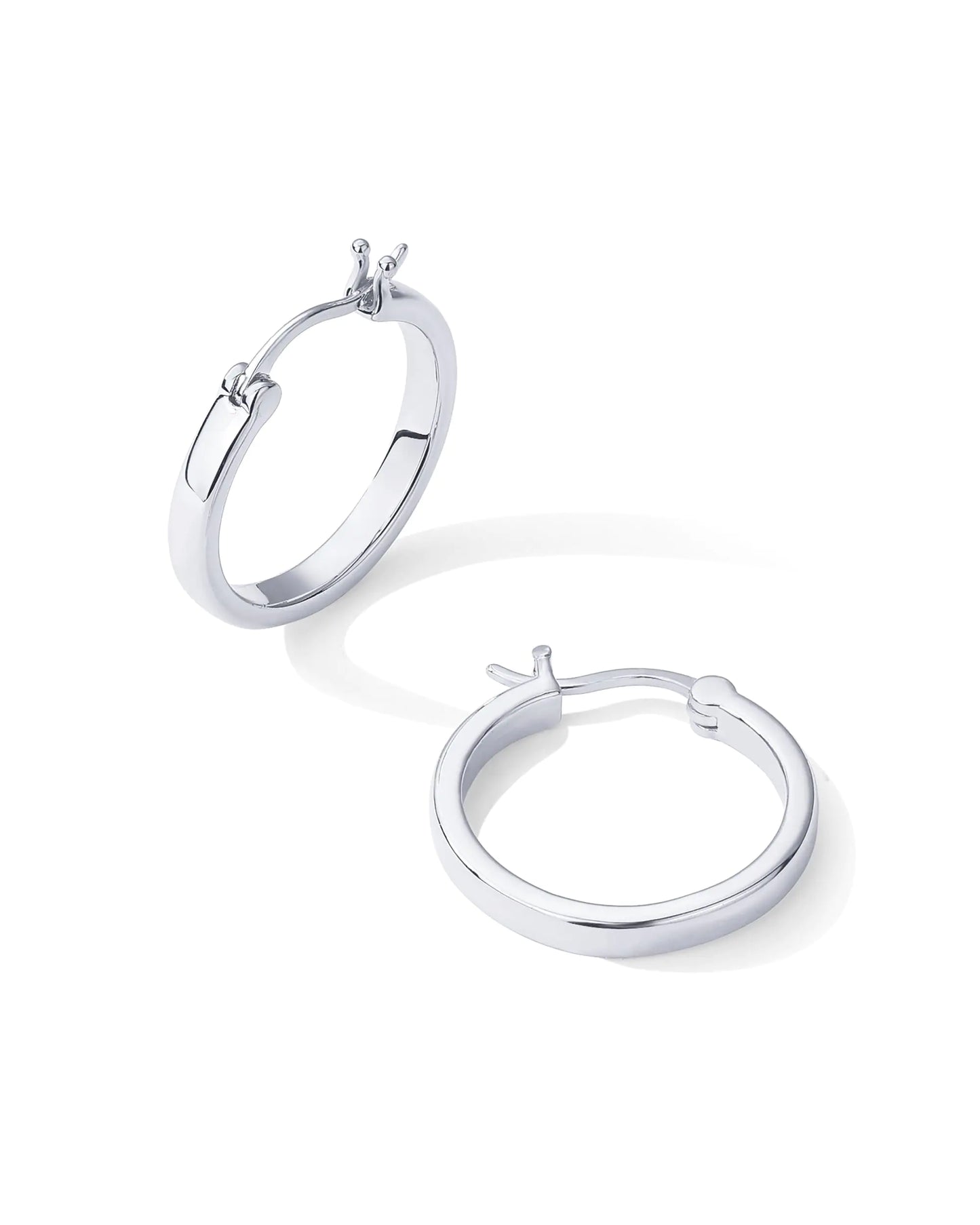 PAVOI 14K Gold Plated 925 Sterling Silver Post Lightweight Hoops