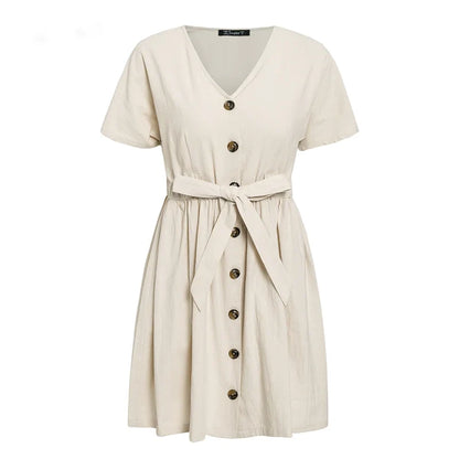 Short V-neck Summer Dresses